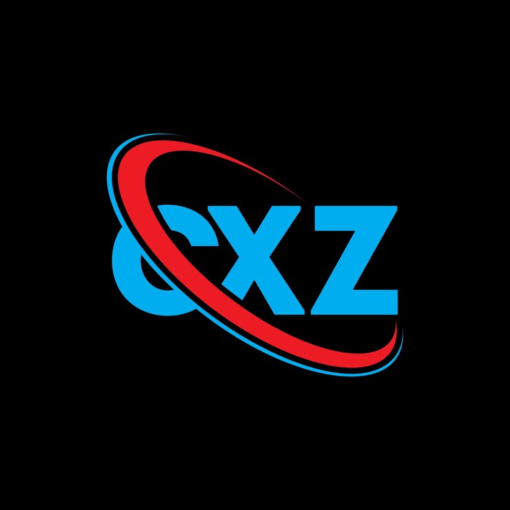 Vetor logotipo cxz cxz letra cxz design de letra logotipo iniciais logotipo cx z ligado com círculo e maiúsculas logotipo monograma cxz tipografia para negócios de tecnologia e marca imobiliária