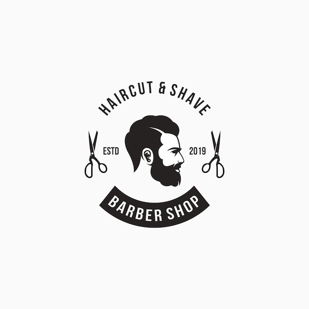 Vetor logotipo da barbearia