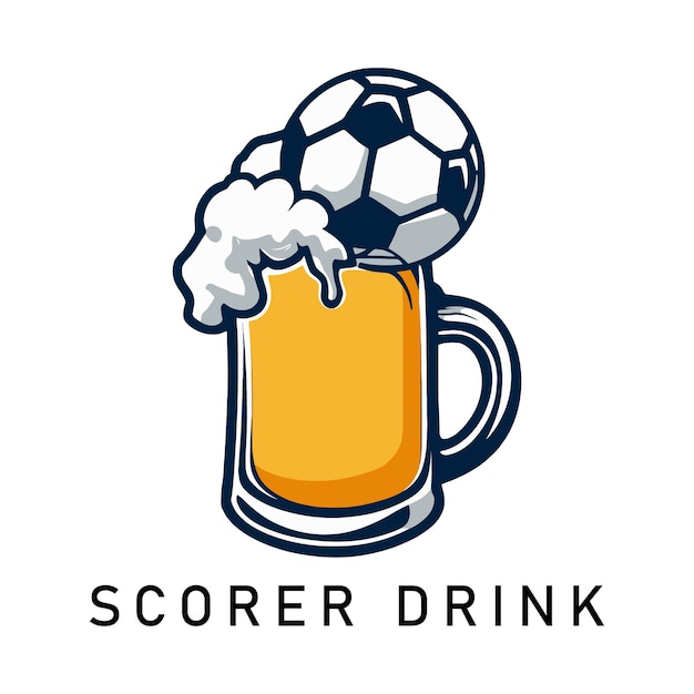 Logotipo Da Bebida Da Cerveja Do Artilheiro
