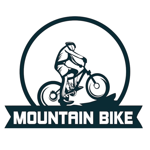 Vetor logotipo da bicicleta de montanha