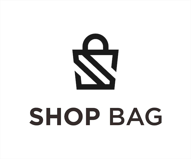 Logotipo da bolsa ou ícone de compras