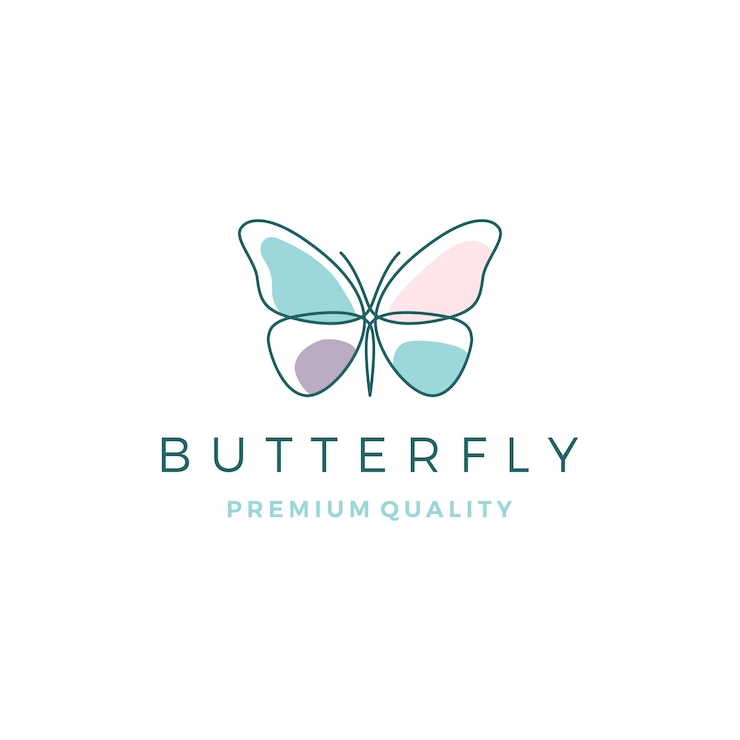 Vetor logotipo da borboleta