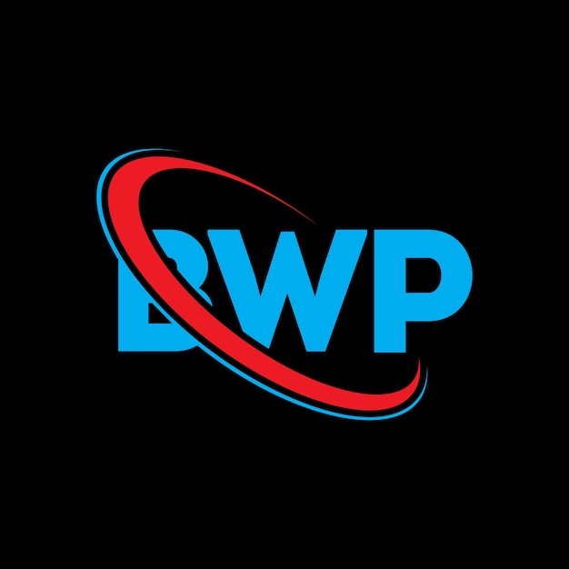 Vetor logotipo da bwp: design de logotipo de letra bwp: iniciais: logotipo bwp ligado com círculo e monograma em maiúsculas: logotipo de bwp: tipografia para negócios de tecnologia e marca imobiliária.