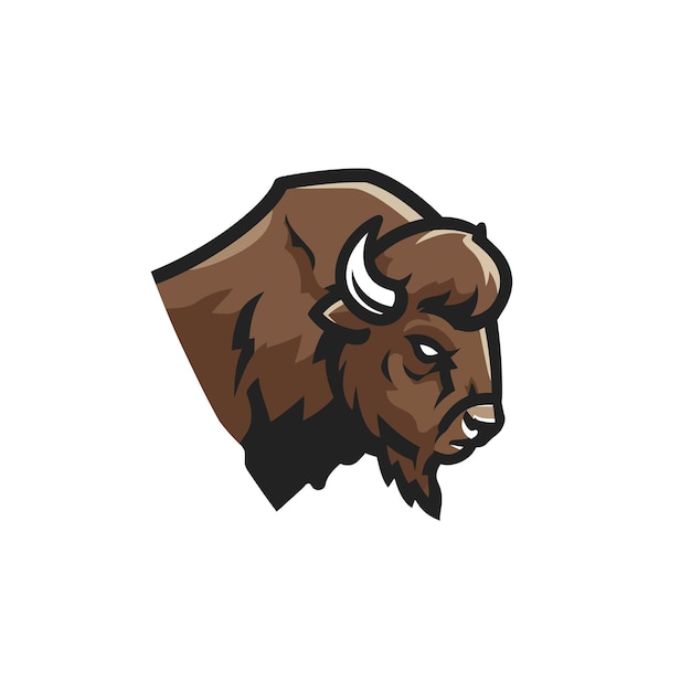 Logotipo da cabeça de bisonte
