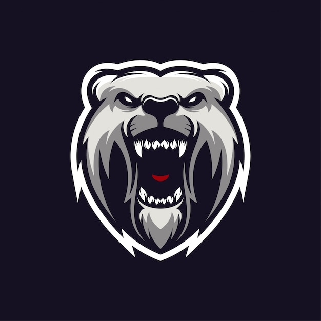 Logotipo da cabeça de urso