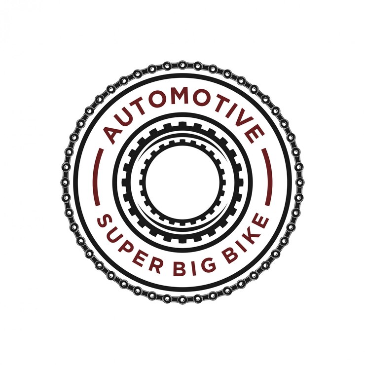 Logotipo da cadeia de motocicleta para a oficina