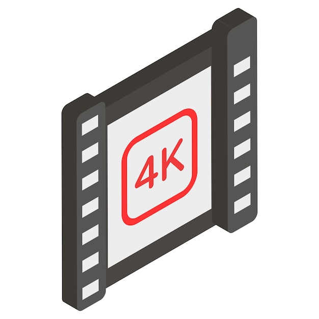 ícone De Vídeo 4k Dourado Vetor PNG , Botão De Vídeo 4k, Logotipo