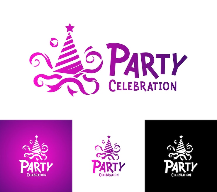 Vetor logotipo da celebração da festa