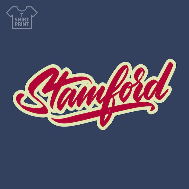 Logotipo da cidade de Stamford America em estilo vintage grunge. Para impressão em lembranças. Ilustração vetorial.
