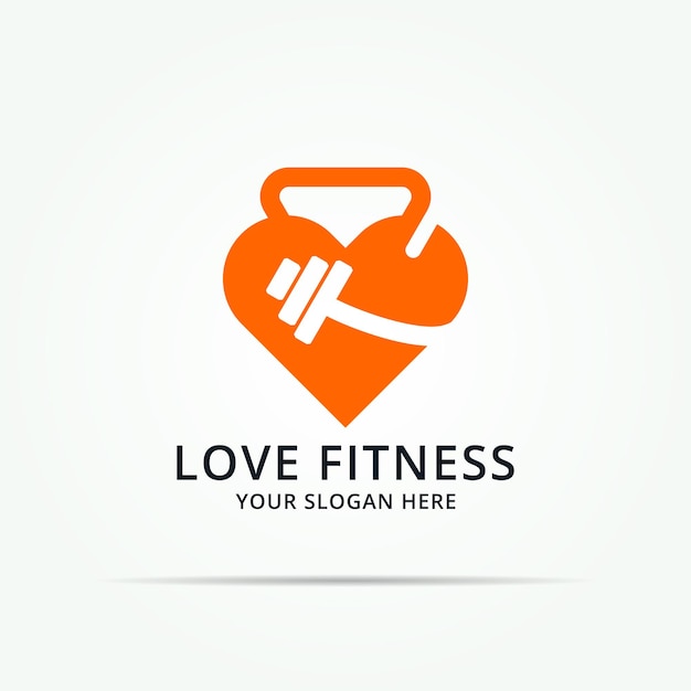 Logotipo da coleção Barbell Love Gym Sport