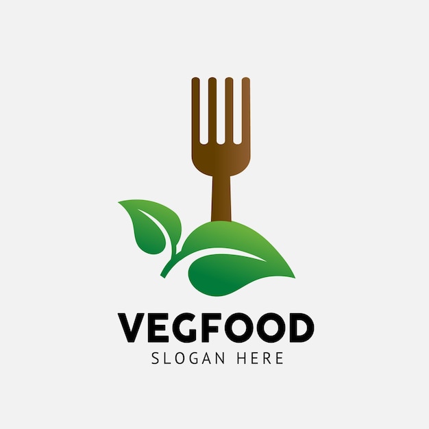 Logotipo da comida vegetariana