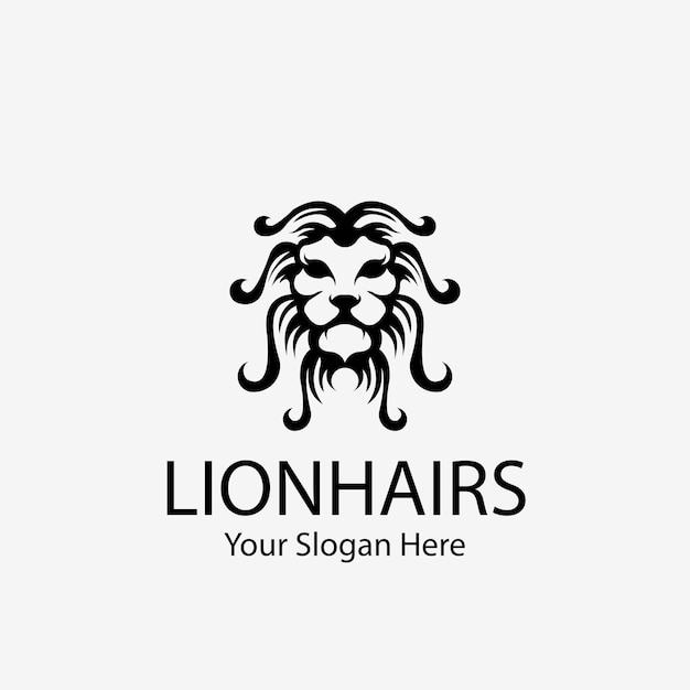 Logotipo da empresa de luxo lion vetor premium
