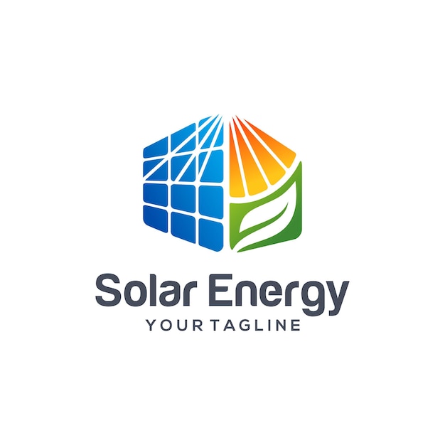 Vetor logotipo da energia solar