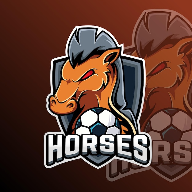 Logotipo da equipa de futebol de cavalos.