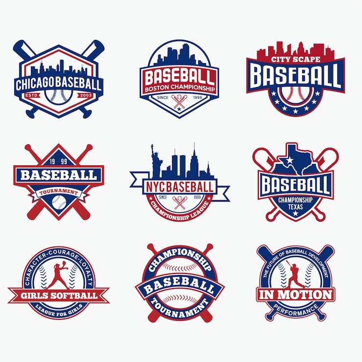 Vetor logotipo da equipe de beisebol