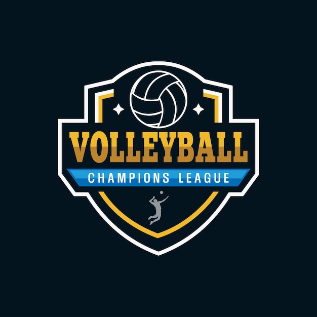 Vetor logotipo da equipe de vôlei