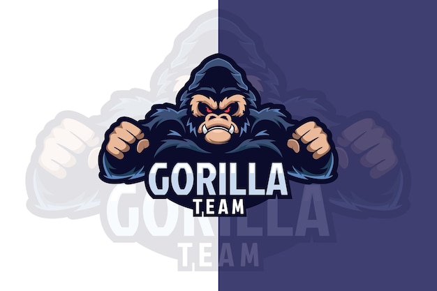 Vetor logotipo da equipe gorilla