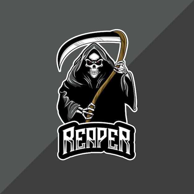 Logotipo da esport com ícone do personagem reaper