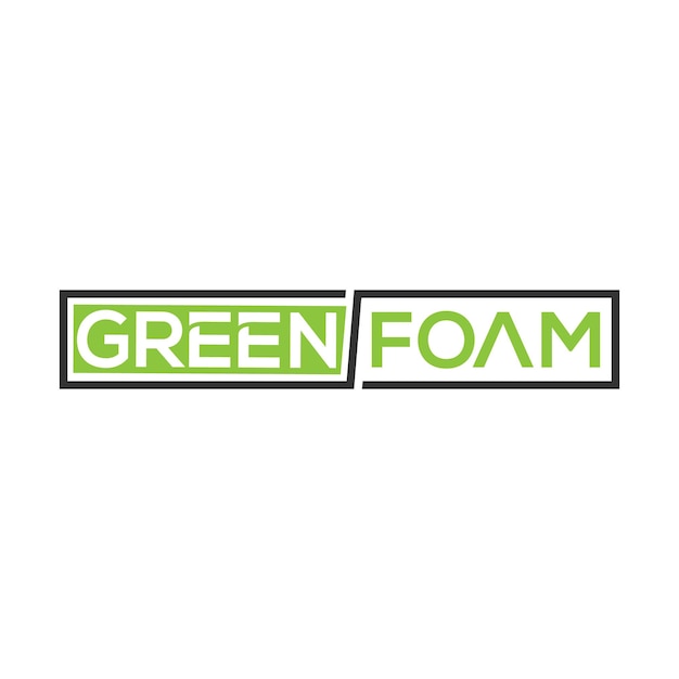 Logotipo da espuma verde