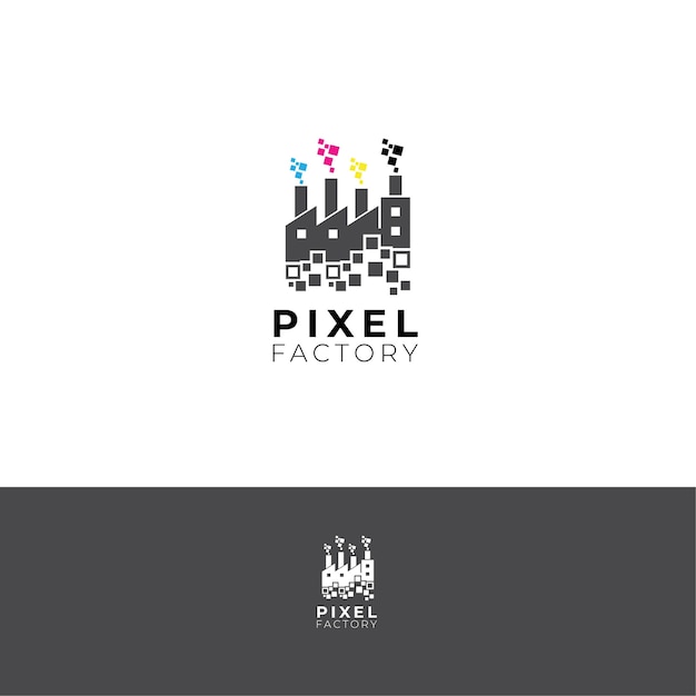 Logotipo da fábrica de pixel