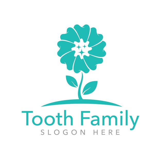 Logotipo da Família Odontológica Flor