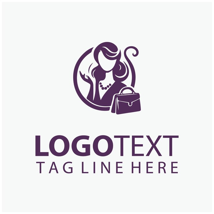 Vetor logotipo da fashion lady