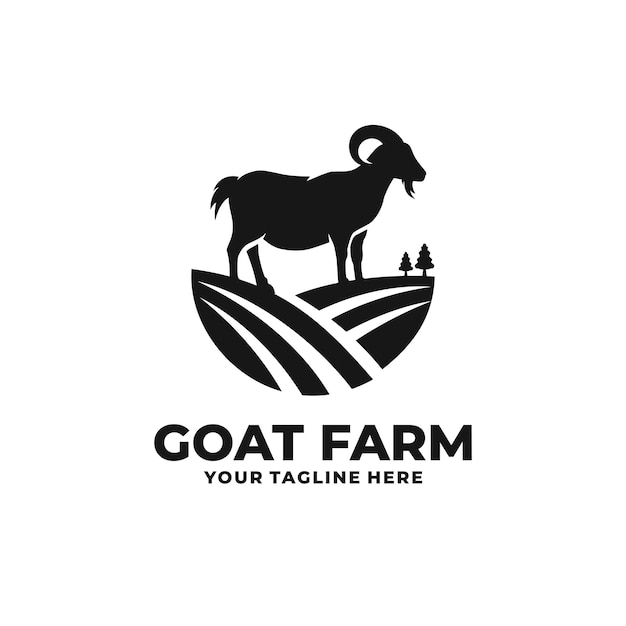 Logotipo da fazenda de cabras