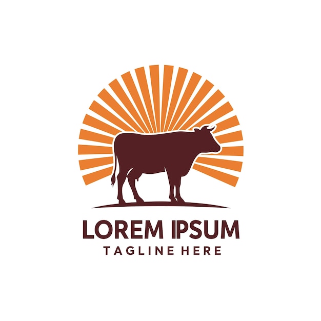 Logotipo da Fazenda de Vacas Sunset