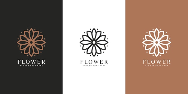 Logotipo da flor da natureza