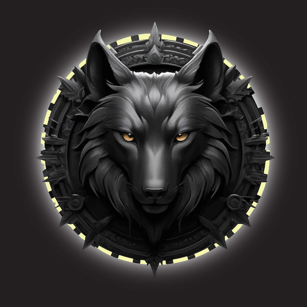 Vetor logotipo da fox em preto e branco
