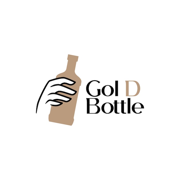 Logotipo da garrafa de licor bebida whisky cerveja