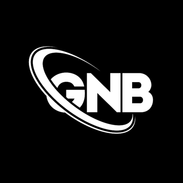 Vetor logotipo da gnb design de letra gnb iniciais logotipo gnb ligado com círculo e monograma em maiúsculas logotipo gnp tipografia para negócios de tecnologia e marca imobiliária