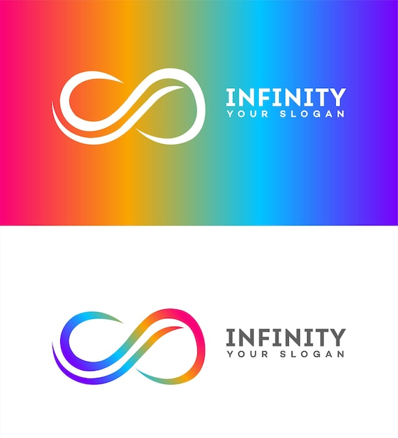 Vetor logotipo da infinity ícone da marca símbolo do sinal de identidade