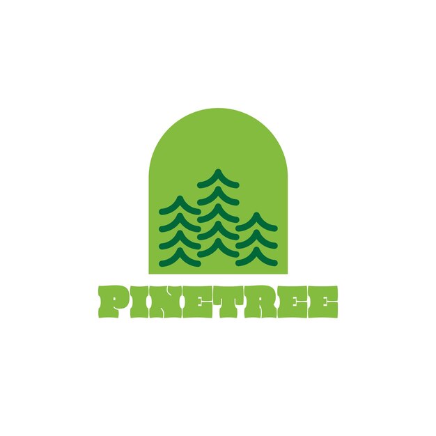 Logotipo da janela de pinheiros