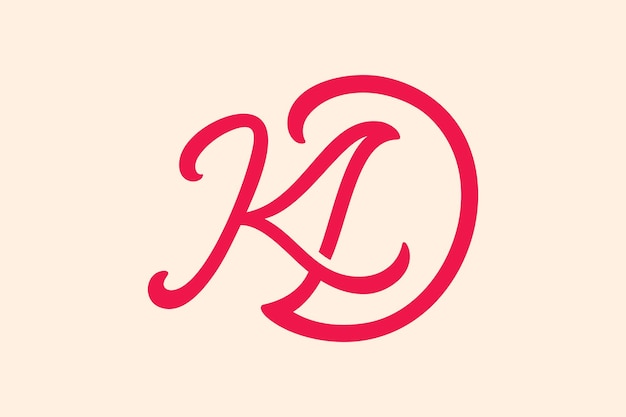 Vetor logotipo da kd beauty