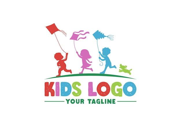 Vetor logotipo da kids and kites