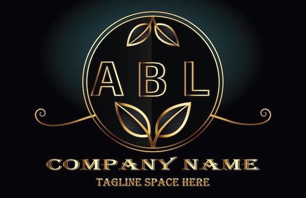 Vetor logotipo da letra abl