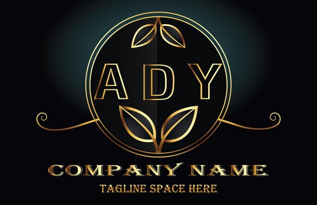 Vetor logotipo da letra ady