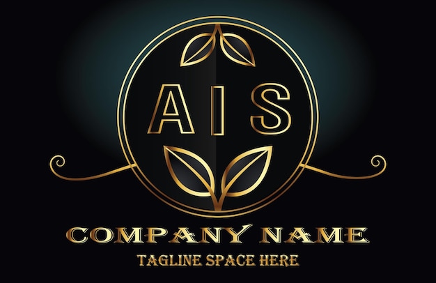 Vetor logotipo da letra ais