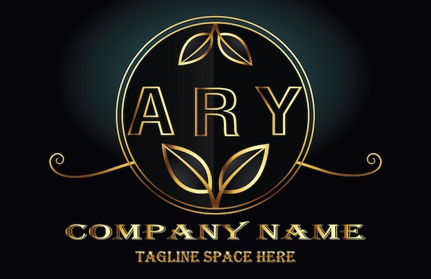 Vetor logotipo da letra ary