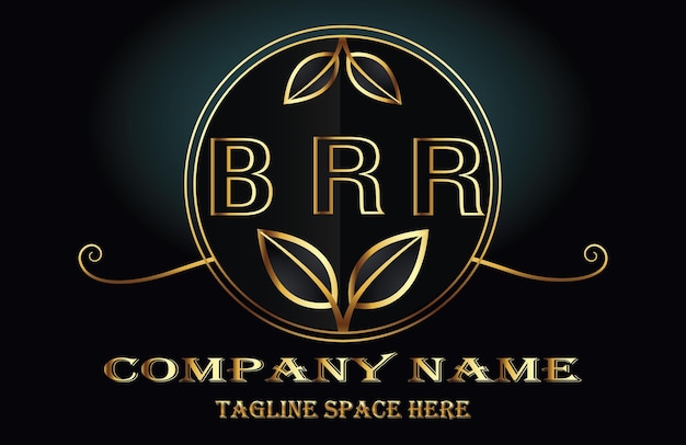 Vetor logotipo da letra brr