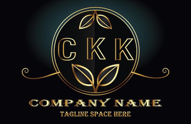 Vetor logotipo da letra ckk