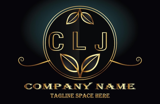 Vetor logotipo da letra clj