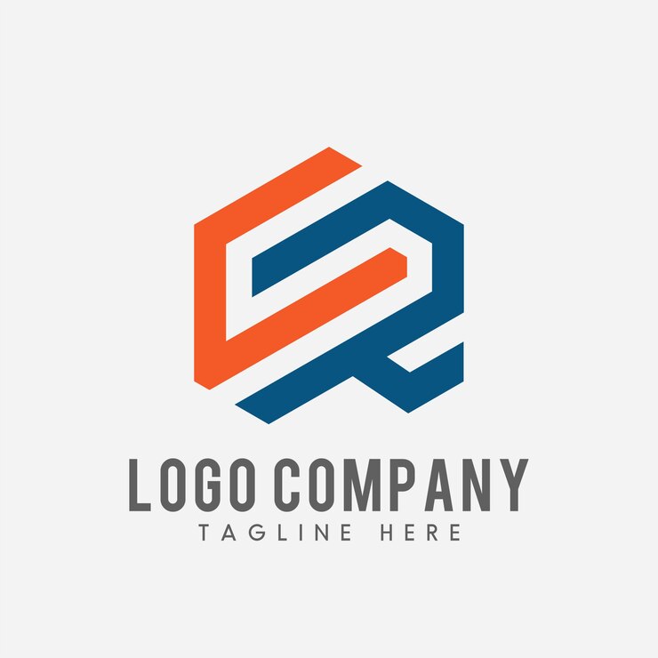 logotipo da letra CR. CR ícone conceito abstrato.