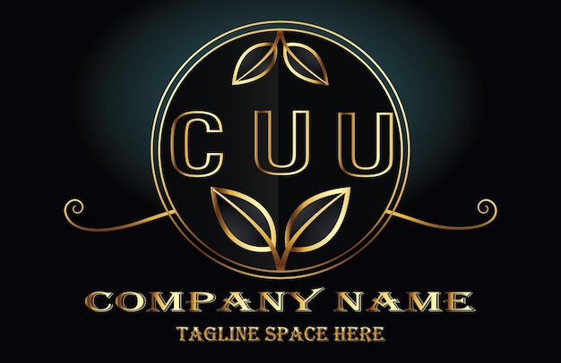 Vetor logotipo da letra cuu