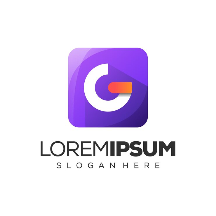 logotipo da letra d moderna