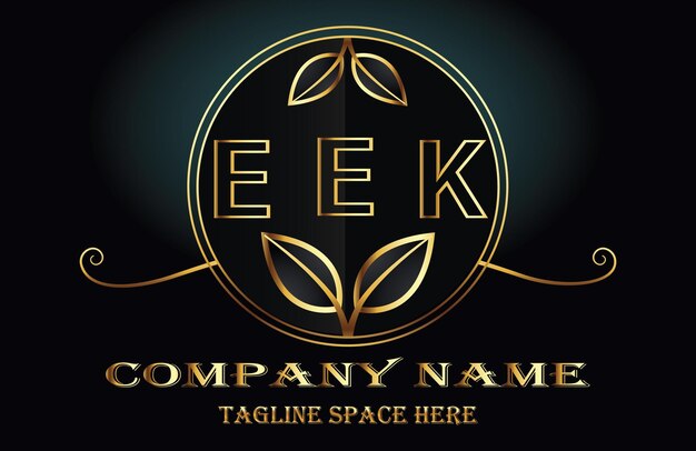 Vetor logotipo da letra eek