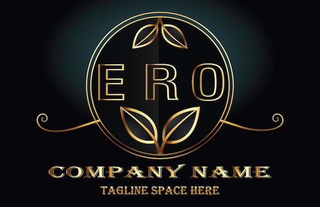 Vetor logotipo da letra ero