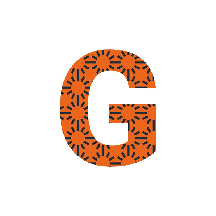 Vetor logotipo da letra g ou logotipo do texto g e design do logotipo da palavra g
