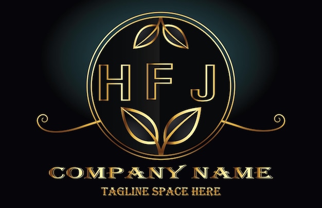 Logotipo da letra hfj